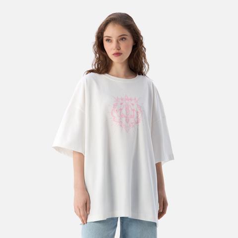 Изображение товара Футболка унисекс Самокат Аура, с принтом, белая, M