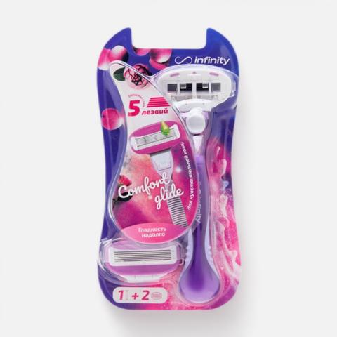 Изображение товара Женская бритва Infinity ComfortGlide, со сменной кассетой, 5 лезвий