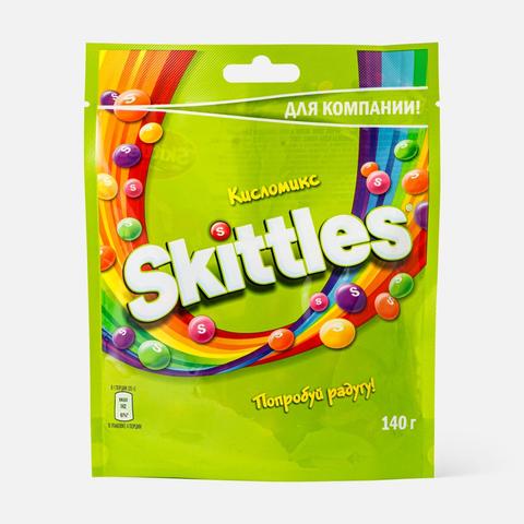 Изображение товара Драже Skittles, Кисломикс, в разноцветной глазури, 140 г