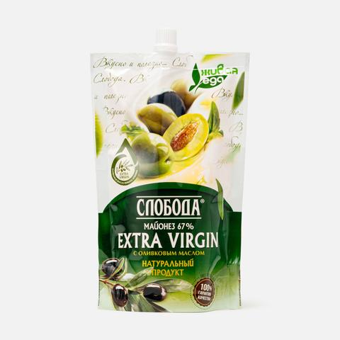 Изображение товара Майонез Слобода Extra Virgin, оливковый, 67%, 400 мл