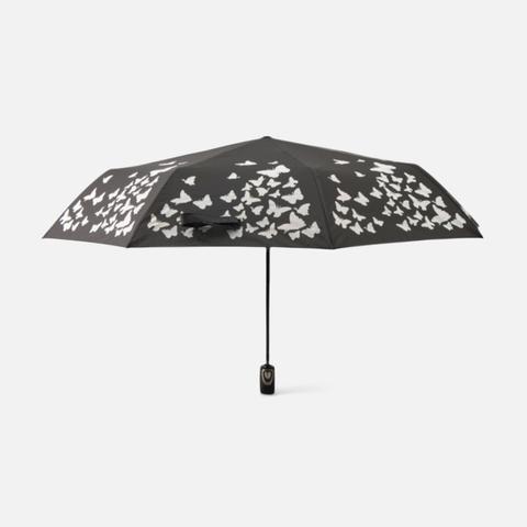 Изображение товара Женский зонт Raindrops, чёрный, белый