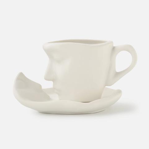 Изображение товара Кофейная чашка с блюдцем modi pinterest "Лица" 250мл