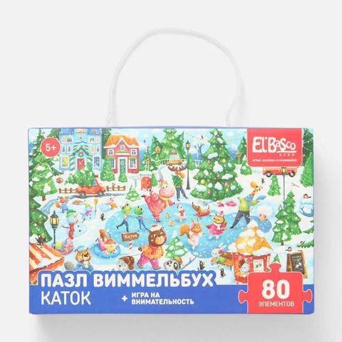 Изображение товара Пазл для детей Виммельбух El BascoKids 80 элементов Каток ET01-081, 1 шт.