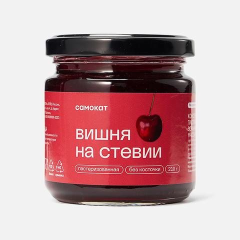 Изображение товара Вишня Самокат пастеризованная на стевии 210 г без косточек