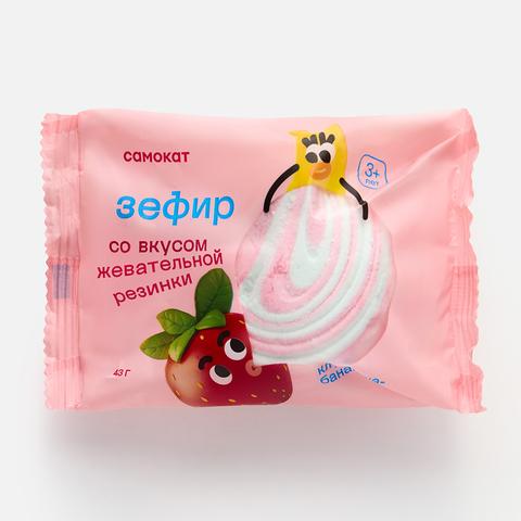 Изображение товара Зефир Самокат, со вкусом жевательной резинки, с 3 лет, 43 г