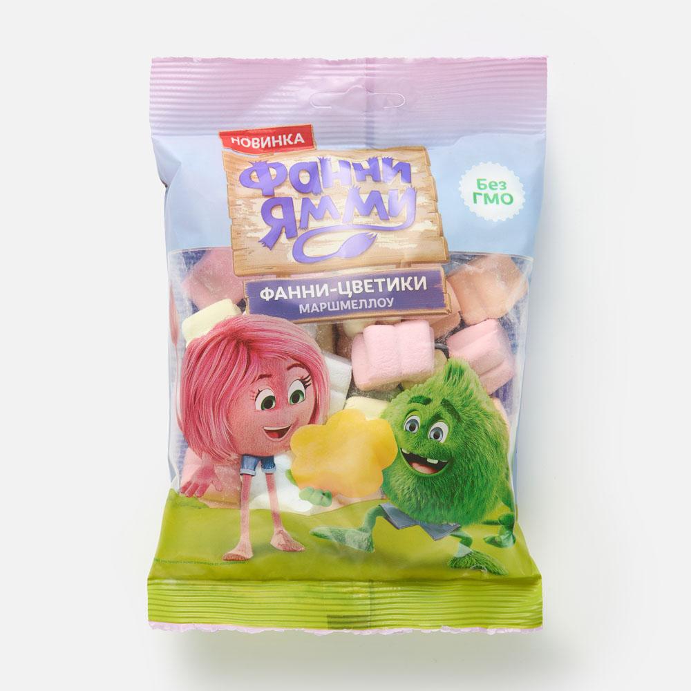 Изображение товара Маршмеллоу Фанни ямми Фанни-цветики со вкусом клубники и фруктов, 50 г