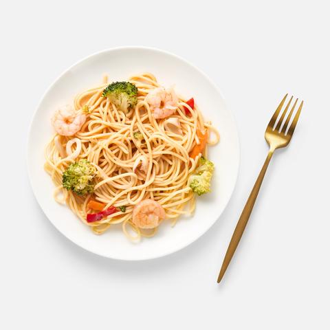 Изображение товара Спагетти Том ям Братья Караваевы, с морепродуктами, 210 г