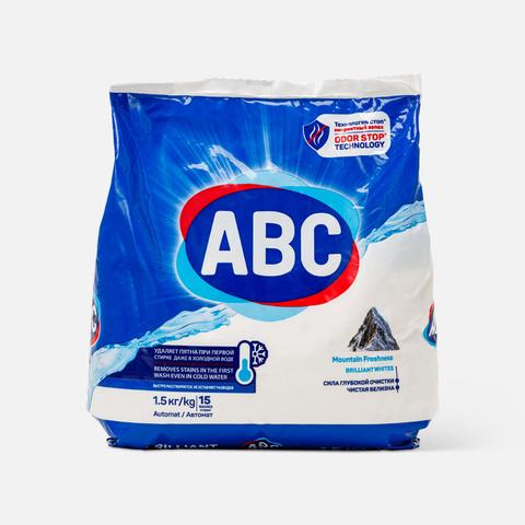 Изображение товара Стиральный порошок ABC альпийская свежесть 1,5 кг для белых и светлых тканей