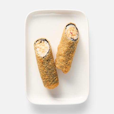 Изображение товара Ролл темпура с крабовым мясом 180 г жареный хрустящий ролл