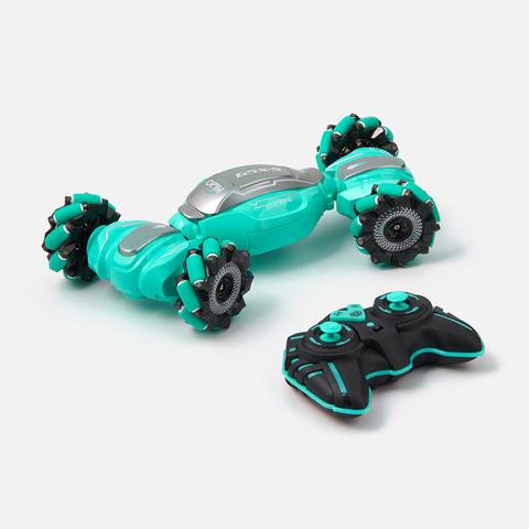 Изображение товара Игрушка трюковая, машинка-перевёртыш, на пульте управления, управление жестами, зелёная, 1 шт.