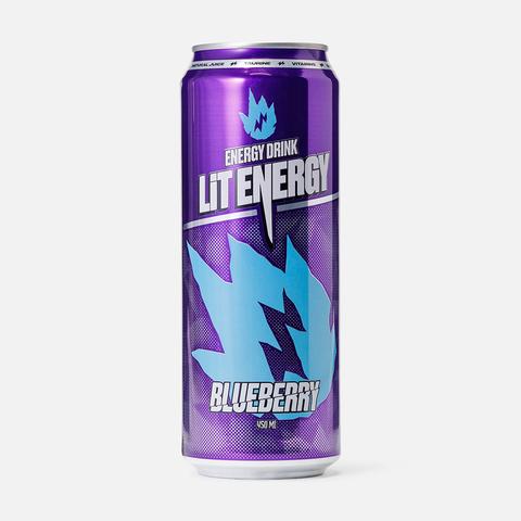 Изображение товара Энергетик Lit Energy черника 0,45 л безалкогольный напиток бодрость и энергия
