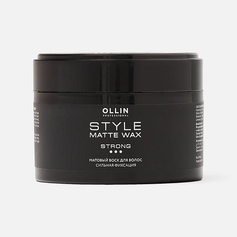 Изображение товара Воск для волос Ollin Professional Style, матовый, сильной фиксации, 50 г
