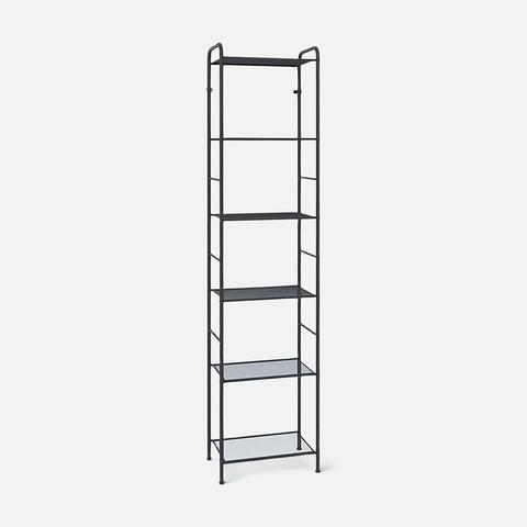 Изображение товара Стеллаж ЗМИ Валенсия 16, напольный, 45,5х30х191 см, чёрный