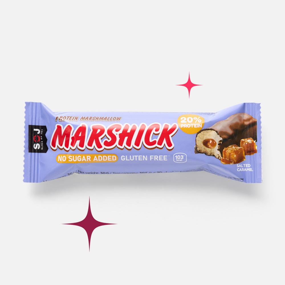 Изображение товара Маршмеллоу Slice of Joy Marshick с протеином без сахара 30 г