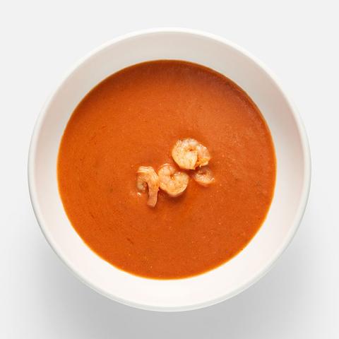 Изображение товара Крем-суп из печёных томатов с креветками Самокат 270 г готовое блюдо