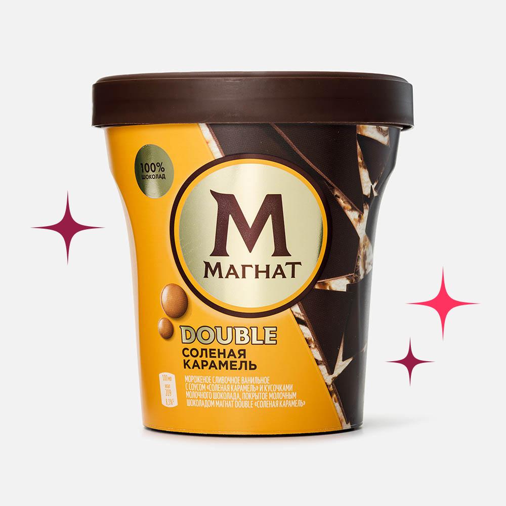 Изображение товара Мороженое Магнат Double с солёной карамелью и шоколадом 310 г