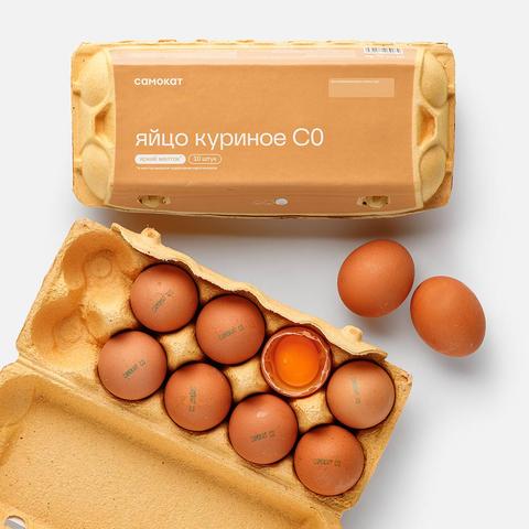 Изображение товара Куриное яйцо Самокат, с ярким желтком, СО, 10 шт.