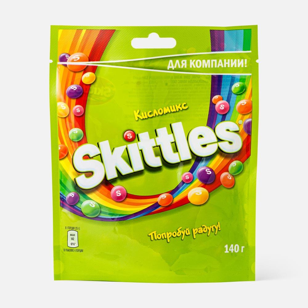 Изображение товара Драже Skittles Кисломикс в разноцветной глазури 140 г