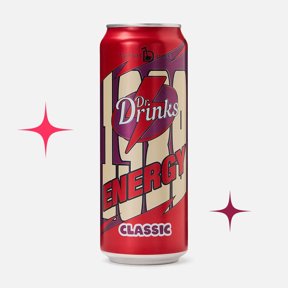 Изображение товара Энергетик Dr. Drinks Energy 0,45 л бодрящий напиток для энергии и концентрации