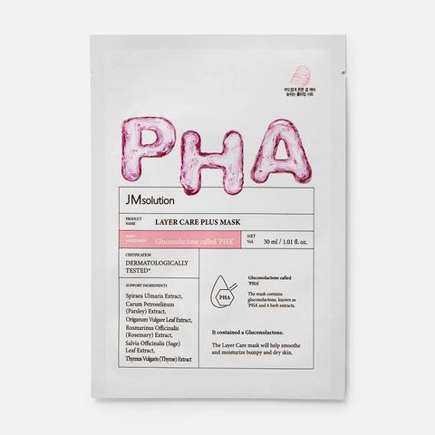 Изображение товара Из Кореи: Маска для лица JMsolution Layer Care Plus обновляющая, тканевая, с глюконолактоном, 1 шт.