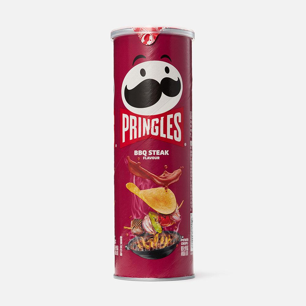 Изображение товара Чипсы Pringles со вкусом стейка барбекю, 110 г