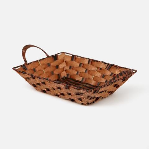 Изображение товара Корзина для продуктов прямоугольная Д Плетение, 28х23х8 см, пластик