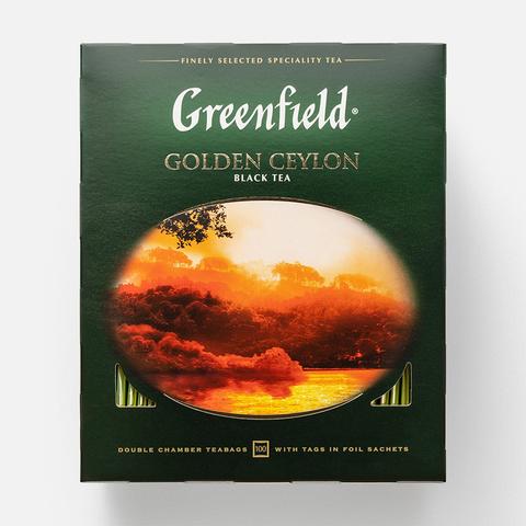 Изображение товара Чёрный чай Greenfield, Golden Ceylon, в пакетиках, 100 шт.