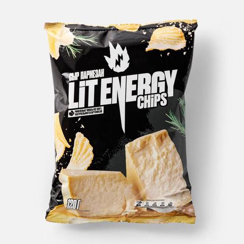 Изображение товара Чипсы Lit Energy рифлёные сыр пармезан 120 г