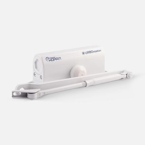 Изображение товара Доводчик дверной Нора-М 540 URBOnization морозостойкий, белый, 1 шт.