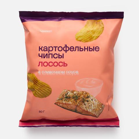 Изображение товара Чипсы Самокат, лосось в сливочном соусе, 80 г