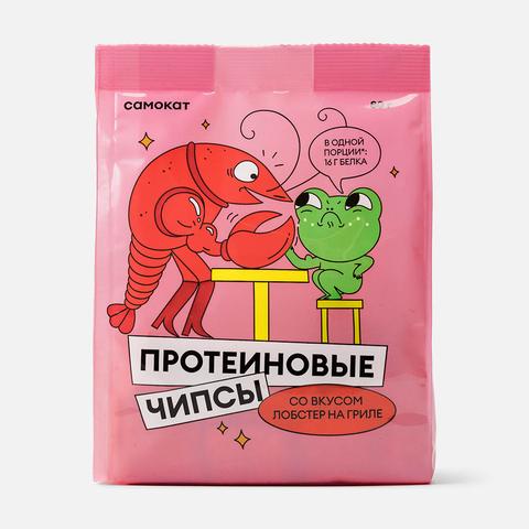Изображение товара Протеиновые чипсы Самокат, лобстер на гриле, 80 г