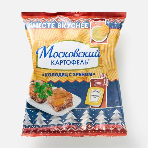 Изображение товара Чипсы Московский картофель, со вкусом холодца и хрена, с горчичным соусом Heinz, 85 г