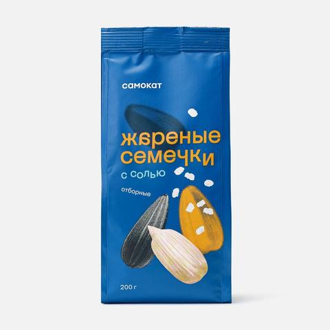 Изображение товара Подсолнечные семечки Самокат, обжаренные, с солью, 200 г