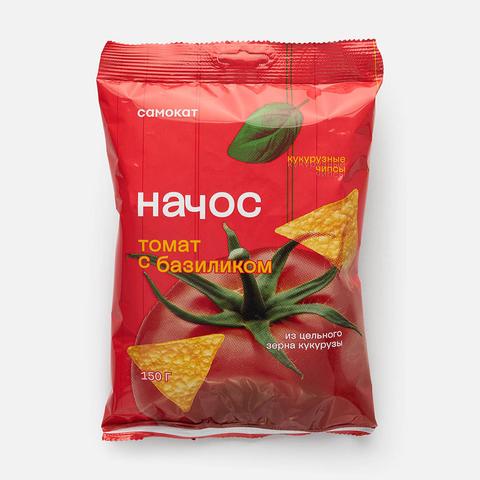 Изображение товара Начос Самокат томат с базиликом хрустящий снек 150 г