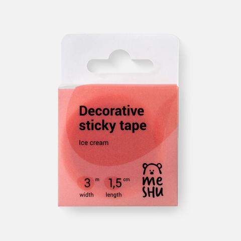 Изображение товара Декоративная клейкая лента Meshu Ice Cream, 1,5 см, 3 м