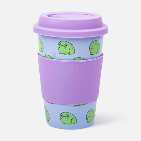 Изображение товара Кружка керамическая с крышкой ZAKKA "Frog", 390 мл.