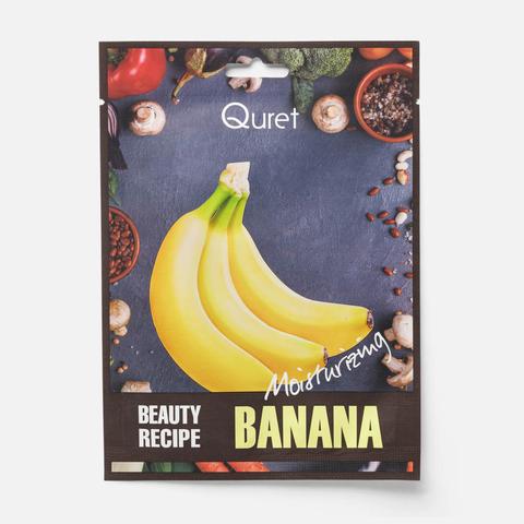 Изображение товара Из Кореи: Маска для лица Quret Beauty Recipe, Banana, увлажняющая, 25 мл