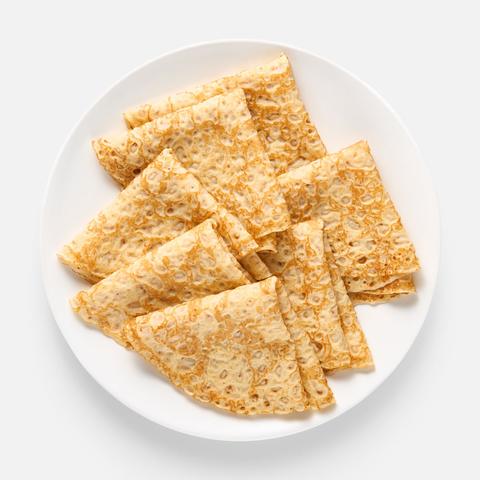 Изображение товара Блинчики Самокат 350 г тонкие румяные без начинки для завтрака и перекуса