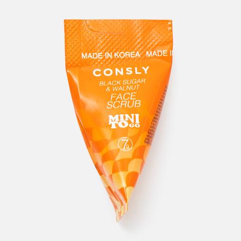 Изображение товара Скраб для лица Consly, с чёрным сахаром и грецким орехом, 7 г