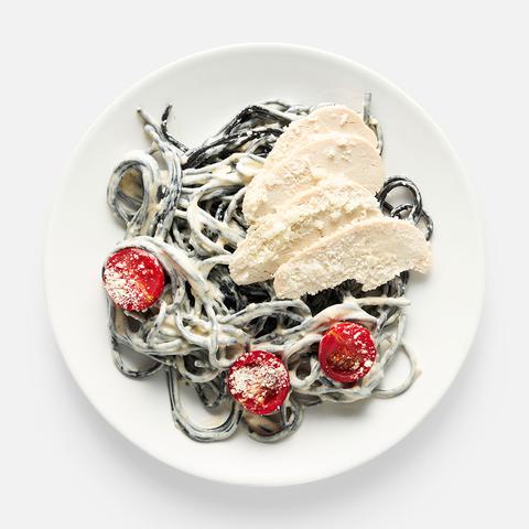 Изображение товара Чёрная паста Самокат, с курицей, 230 г