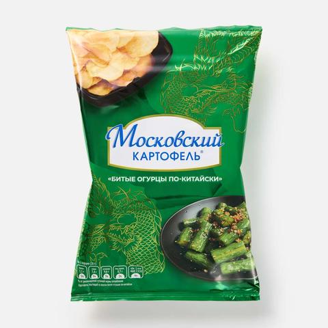 Изображение товара Чипсы Московский картофель, со вкусом битых огурцов по-китайски, 110 г