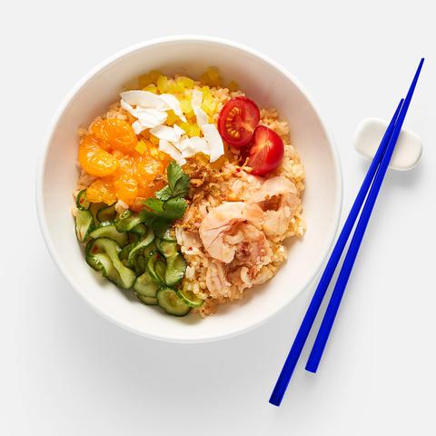 Изображение товара Поке Soul in the Bowl с креветками том ям 210 г вкусное блюдо-конструктор