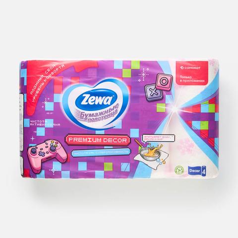 Изображение товара Бумажные полотенца Zewa Dеcor Premium, 2 слоя, 4 рулона