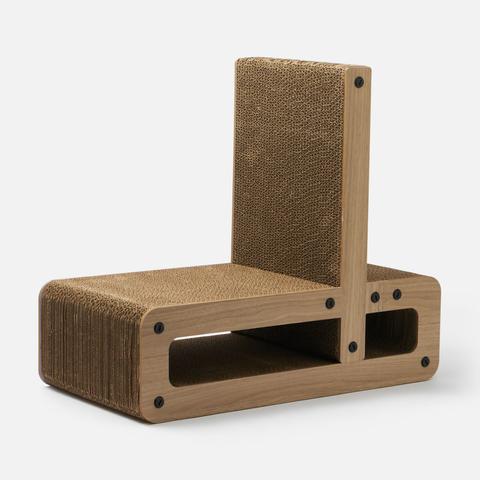 Изображение товара Когтегочка-доска Не один дома Wall для кошек, коричневая, 1 шт.