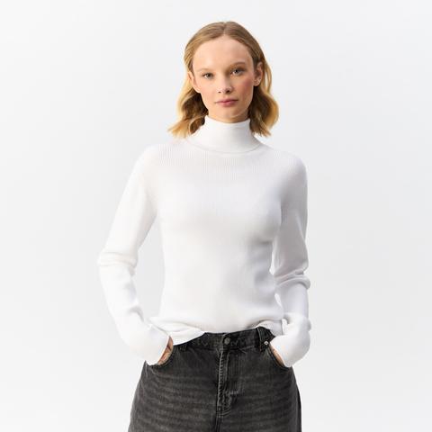 Изображение товара Женская водолазка Rise & Drop, белая, XL