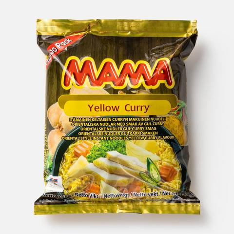 Изображение товара Из Таиланда: Лапша Mama, со вкусом жёлтого карри, быстрого приготовления, 90 г