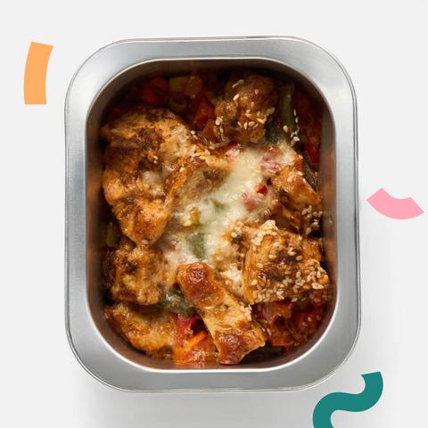 Изображение товара Индейка с овощами Йуми, в соево-кунжутном соусе, 300 г