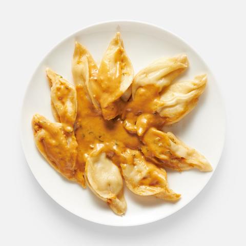 Изображение товара Гёдзе Qummy, с креветкой, в соусе том ям, 210 г