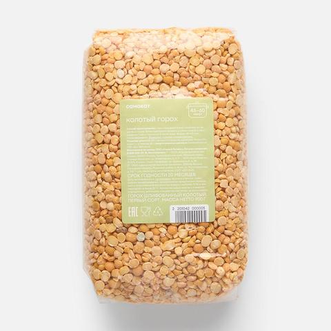 Изображение товара Горох Самокат колотый, шлифованный, 900 г