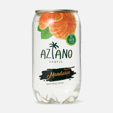 Изображение товара Напиток Aziano, Exotic Mandarin, без сахара, с газом, 0,35 л